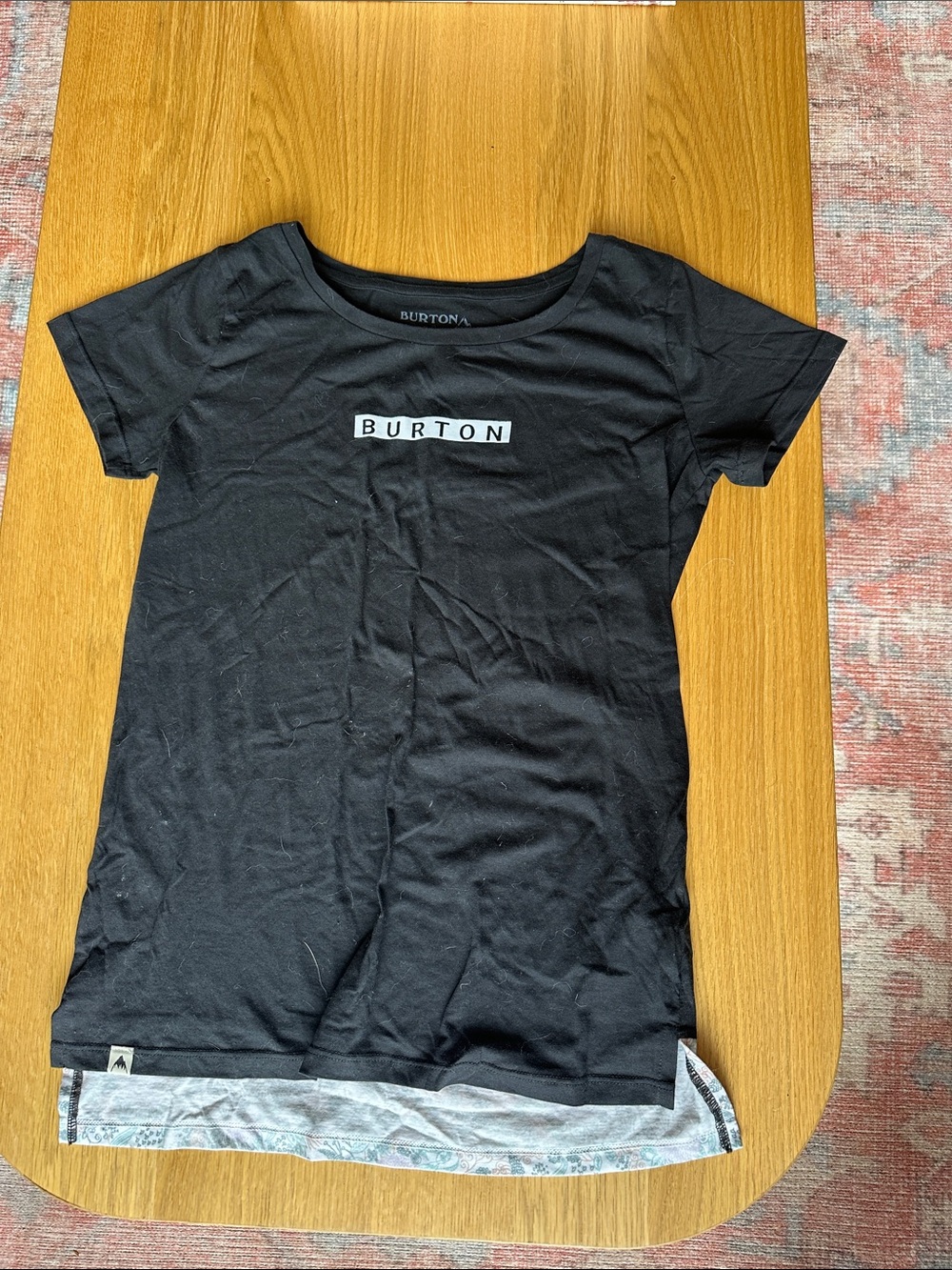 Burton Black Short Sleeve Logo Tee